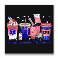 Emergency Medical Technician Metal Print Square | Artistshot