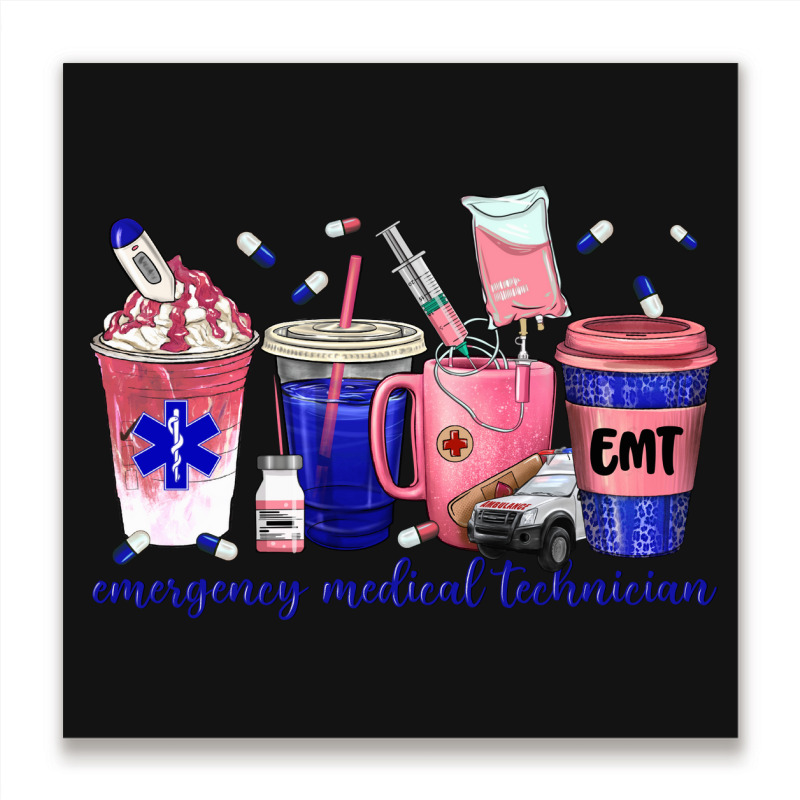 Emergency Medical Technician Metal Print Square | Artistshot