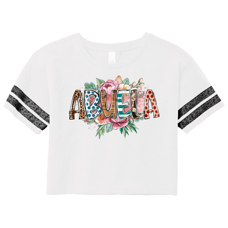 Abuela Flowers Scorecard Crop Tee by RacoonDesign | Artistshot