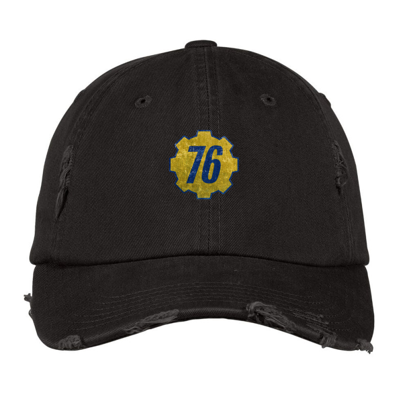 Vault 76   Distressed Vintage Cap by koorenayoubq | Artistshot