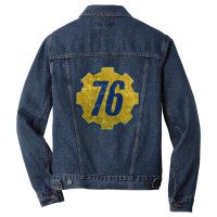 Vault 76   Distressed Men Denim Jacket | Artistshot