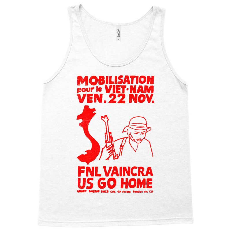 Mobilisation For Vietnam   Revolution Protest Tank Top | Artistshot