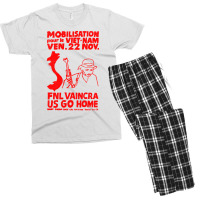 Mobilisation For Vietnam   Revolution Protest Men's T-shirt Pajama Set | Artistshot