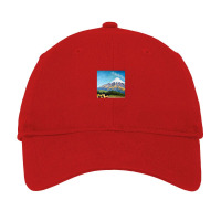 Taranaki Sunrise In Winter   2022 New Zealand Prin Adjustable Cap | Artistshot