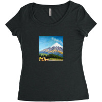 Taranaki Sunrise In Winter   2022 New Zealand Prin Women's Triblend Scoop T-shirt | Artistshot