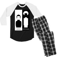 Simon And Garfunkel B&w Men's 3/4 Sleeve Pajama Set | Artistshot