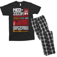 Neo Zeon   Mobile Suit Sazabi   Vintage Distressed Men's T-shirt Pajama Set | Artistshot