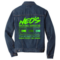 Neo's Hacking Services Men Denim Jacket | Artistshot