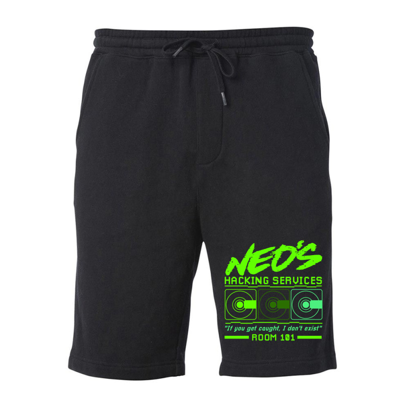 Neo's Hacking Services Fleece Short by xaqaniportv | Artistshot