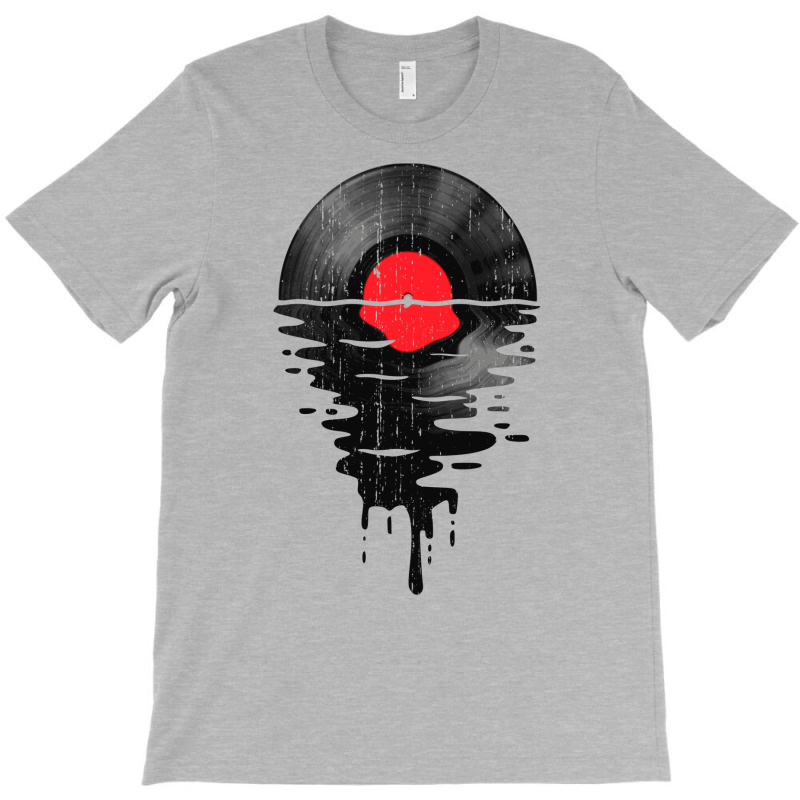 Music Vinyl Record Cool Sunset Red T-Shirt by delhayeidai | Artistshot