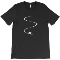 Skiing Lines T-shirt | Artistshot