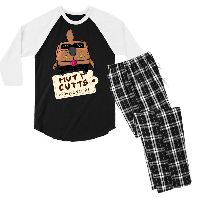 Mutt Cutts Providence Rhode Island V2 Men's 3/4 Sleeve Pajama Set by delhayeidai | Artistshot