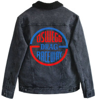 Oswego Drag Raceway Unisex Sherpa-lined Denim Jacket | Artistshot