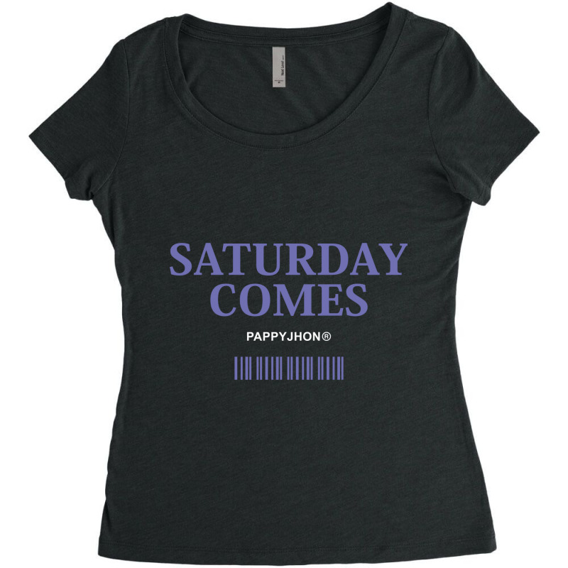 Saturday Comes Women's Triblend Scoop T-shirt by Dikline | Artistshot