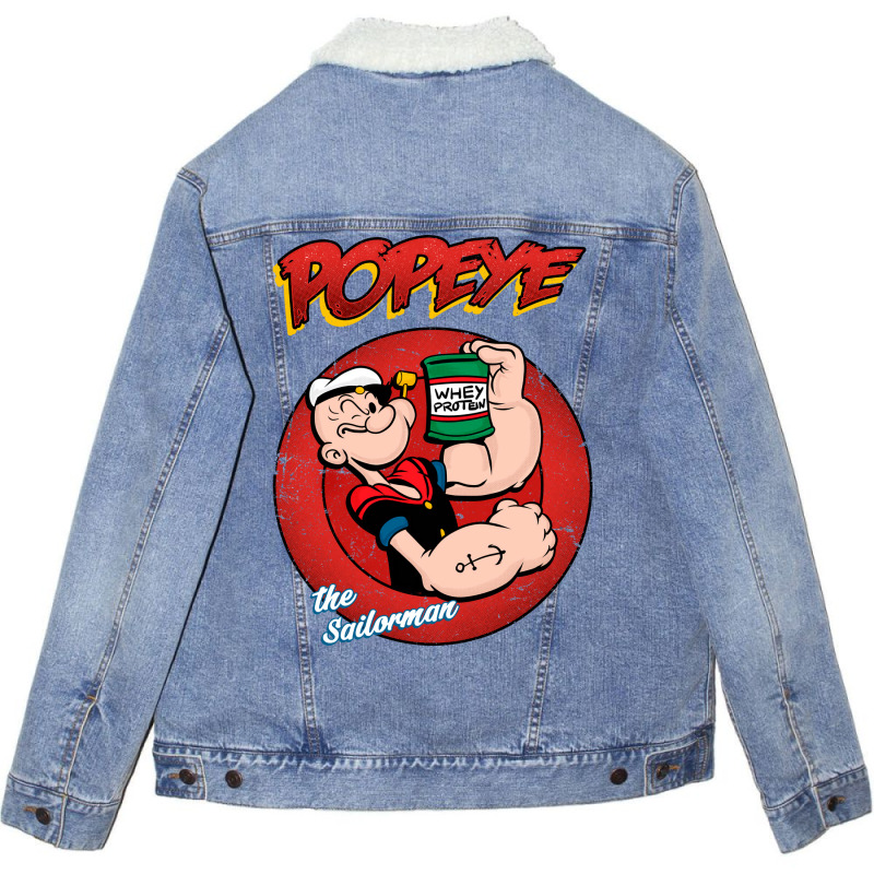 Popeye Unisex Sherpa-lined Denim Jacket | Artistshot