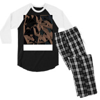 3d Futuristic Geo Bg Viii Cute Men's 3/4 Sleeve Pajama Set | Artistshot