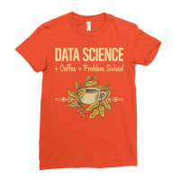 Data Science Red Ladies Fitted T-shirt | Artistshot