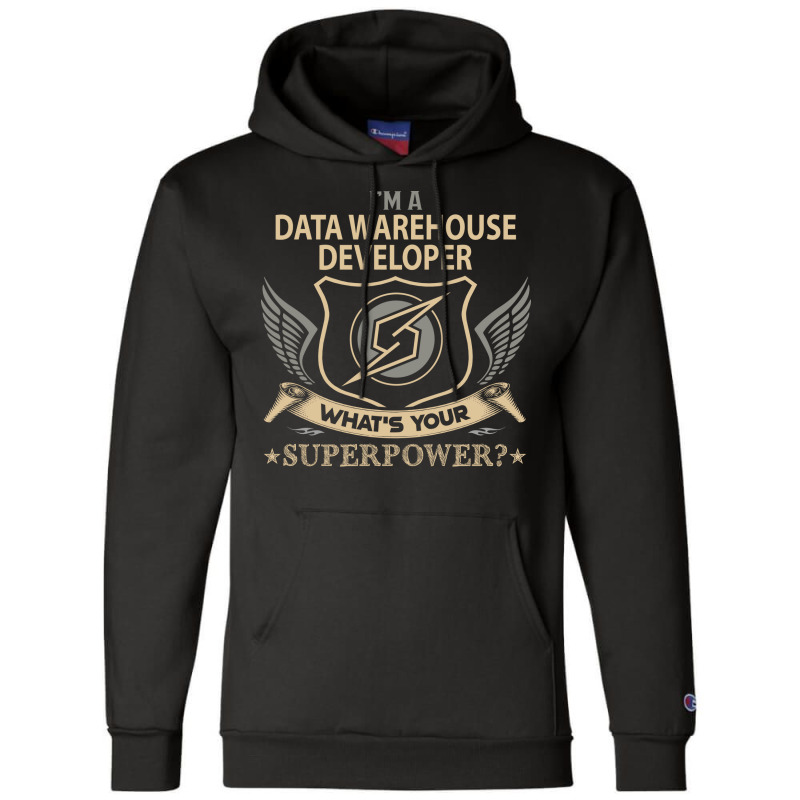 Data Warehouse Developer T  Superpower Gift Item T Champion Hoodie | Artistshot