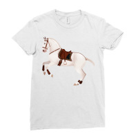 Baroque Andalusian Horse Equine Rampaige Ladies Fitted T-shirt | Artistshot