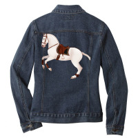 Baroque Andalusian Horse Equine Rampaige Ladies Denim Jacket | Artistshot