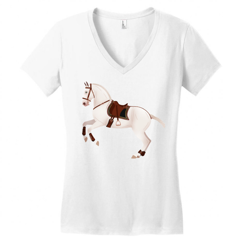 Baroque Andalusian Horse Equine Rampaige Women's V-neck T-shirt | Artistshot