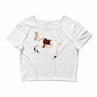 Baroque Andalusian Horse Equine Rampaige Crop Top | Artistshot