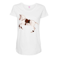 Baroque Andalusian Horse Equine Rampaige Maternity Scoop Neck T-shirt | Artistshot