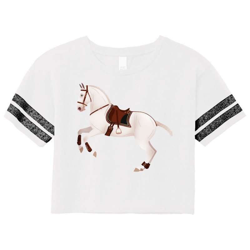 Baroque Andalusian Horse Equine Rampaige Scorecard Crop Tee | Artistshot