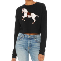 Baroque Andalusian Horse Equine Rampaige Cropped Sweater | Artistshot