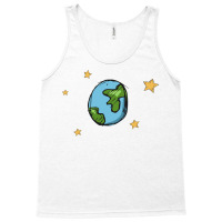 Earth Cartoon Blue Tank Top | Artistshot