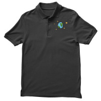 Earth Cartoon Blue Men's Polo Shirt | Artistshot