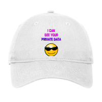 I Can See Your Private Data Boy Adjustable Cap | Artistshot