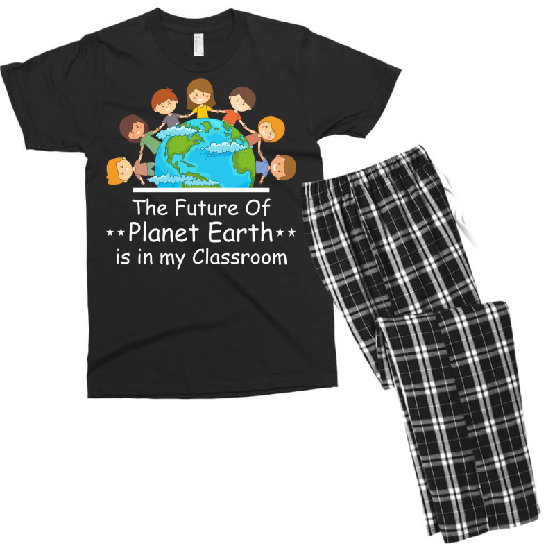 Earth Day Teacher Students Kids Quote Men's T-shirt Pajama Set by howedatooruu | Artistshot