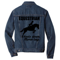 Equestrian Heels Down More Leg Gift Men Denim Jacket | Artistshot