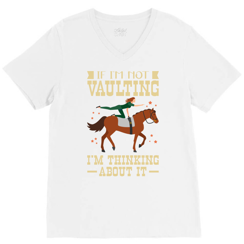 Horse Vaulters Thinking About Vaulting Love V-Neck Tee by geruteoxla0 | Artistshot