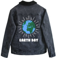 Earth Day Humor Love Unisex Sherpa-lined Denim Jacket | Artistshot