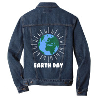 Earth Day Humor Love Men Denim Jacket | Artistshot