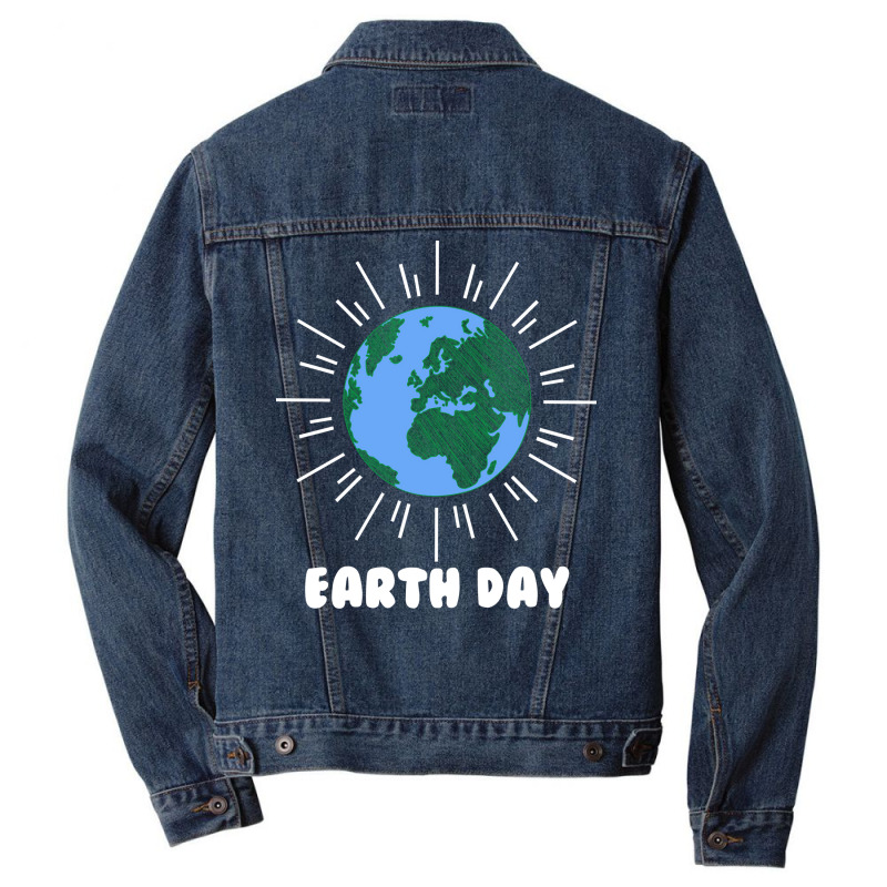 Earth Day Humor Love Men Denim Jacket by azawadfedinx | Artistshot