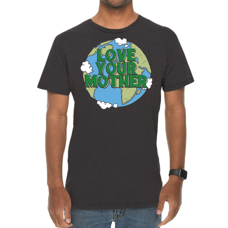 Earth Day Music Blue Hipster Vintage T-shirt | Artistshot