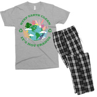 Keep Earth Cleanits Not Uranus Quote Men's T-shirt Pajama Set | Artistshot