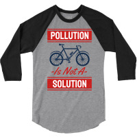 Earth Day No More Pollution 3/4 Sleeve Shirt | Artistshot