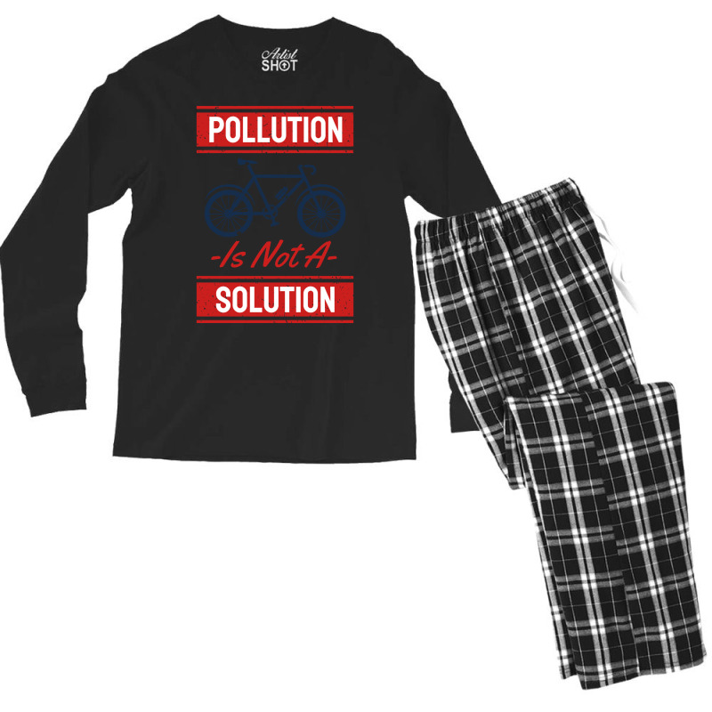 Earth Day No More Pollution Men's Long Sleeve Pajama Set by azawadfedinx | Artistshot