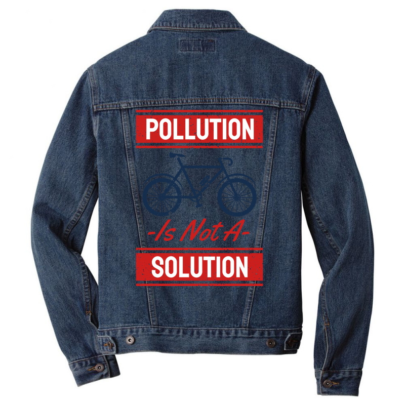 Earth Day No More Pollution Men Denim Jacket by azawadfedinx | Artistshot