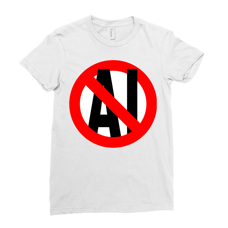 Not Ai Tumblr Ladies Fitted T-Shirt by nytoftwomisoc | Artistshot