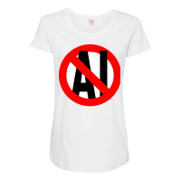 Not Ai Tumblr Maternity Scoop Neck T-shirt | Artistshot