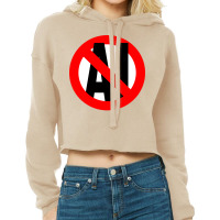 Not Ai Tumblr Cropped Hoodie | Artistshot