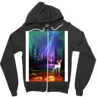 Melting Earth Nostalgia Zipper Hoodie | Artistshot