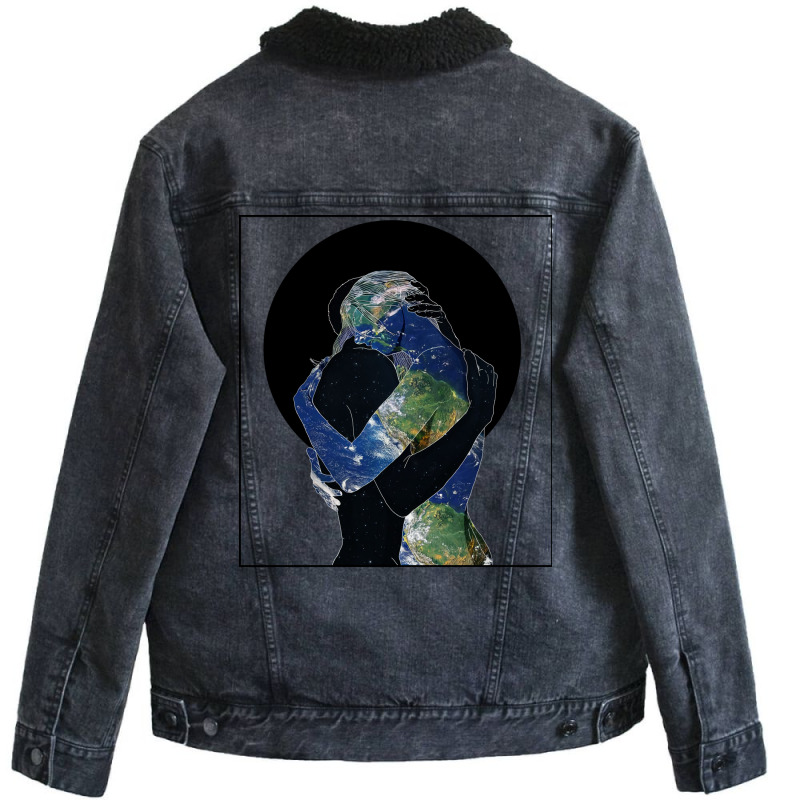 Gea And Urano Girl Unisex Sherpa-lined Denim Jacket | Artistshot