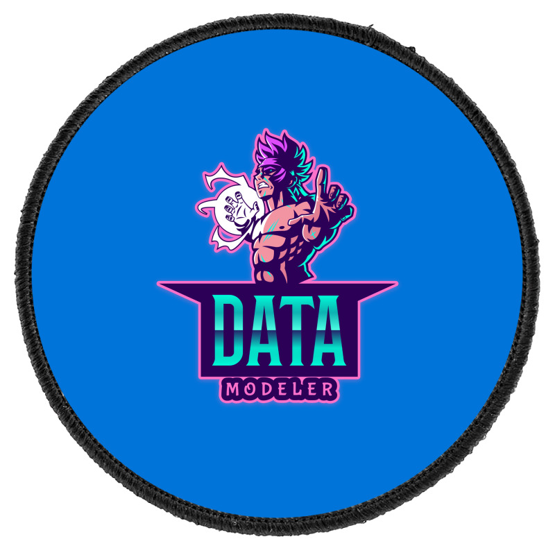 The Power Of A Data Modeler Nature Round Patch | Artistshot