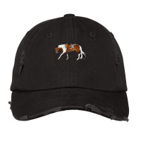 Tobiano Western Pleasure Horse Equine Rampaige Cut Vintage Cap | Artistshot